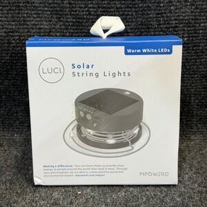 MPOWERD Luci Solar String Lights 18ft 75 Lumens Warm White‎ LED 1030-002-001-002